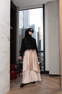 Jamila Pleated Skirt Peach