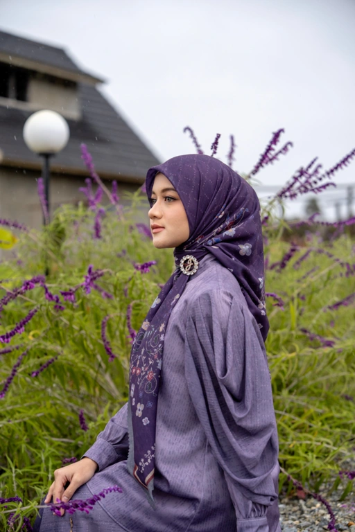 Image of Camelia Scarf Violet