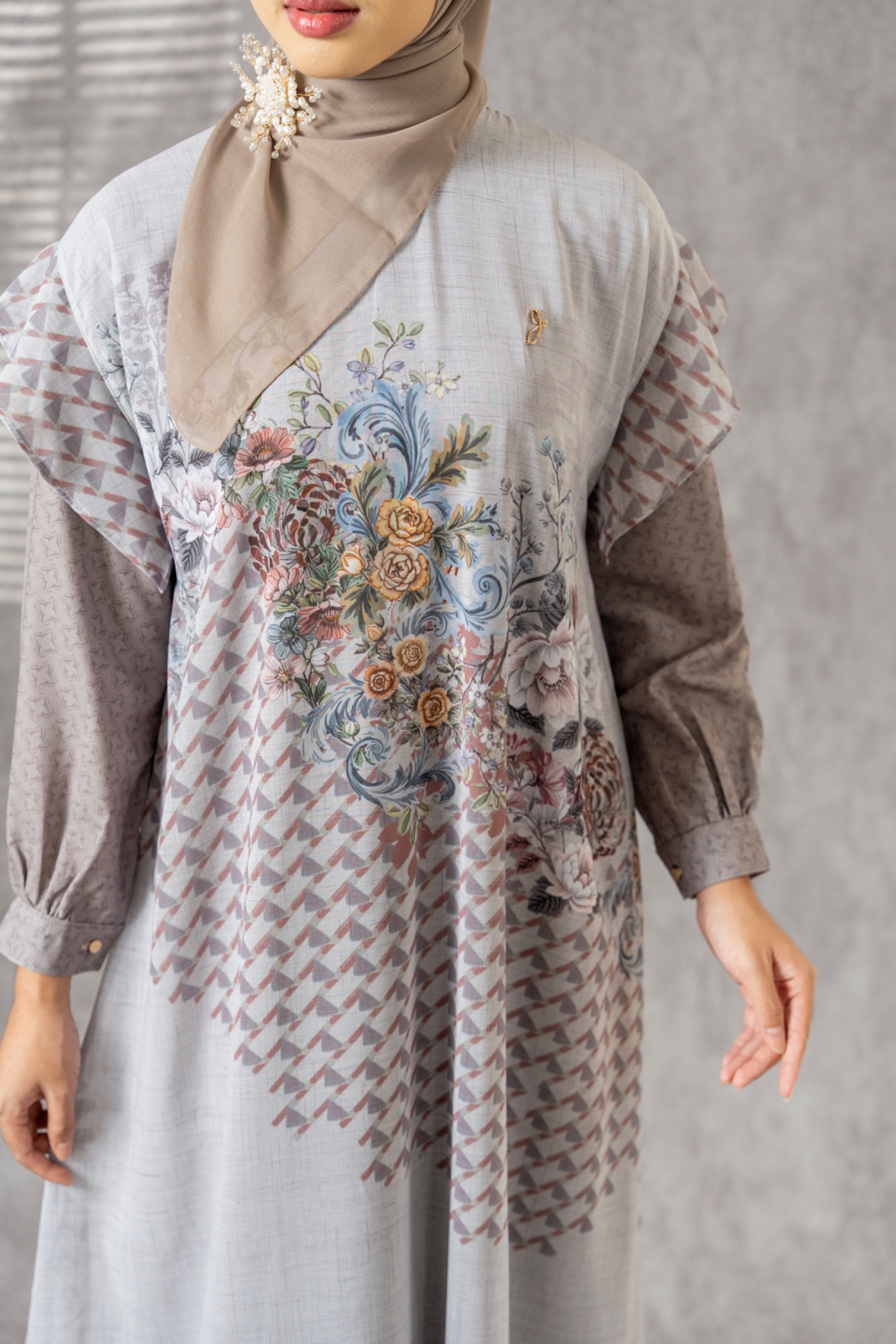 Floare Dress Brown 