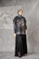 Floare Top Black