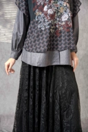Floare Top Black