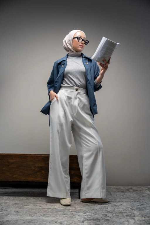 Image of Jenie pants broken white 