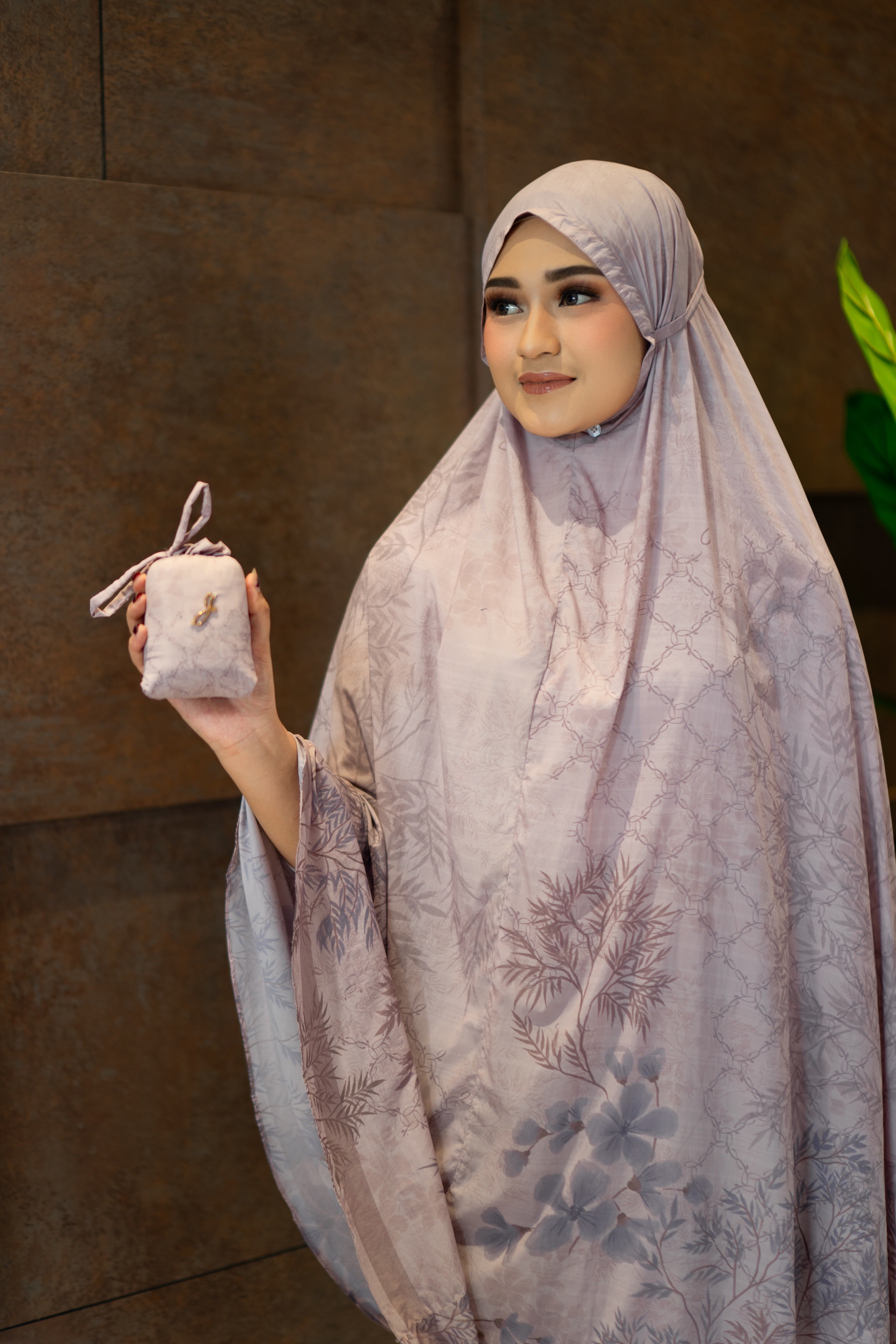 Mukena Laurent Peach 