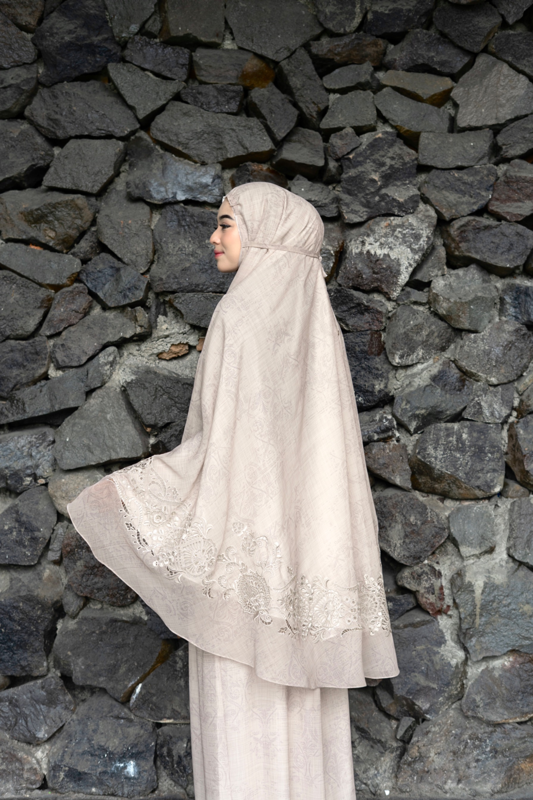 Mahera Mukena Set Cream
