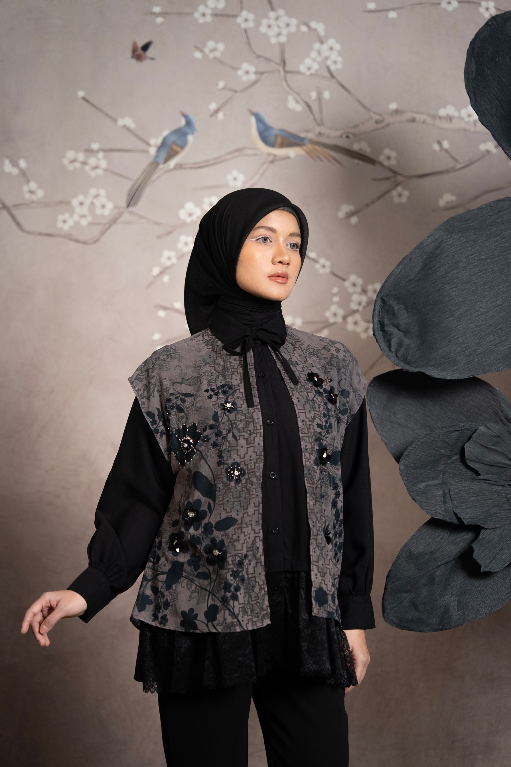 Euthalia Top Black