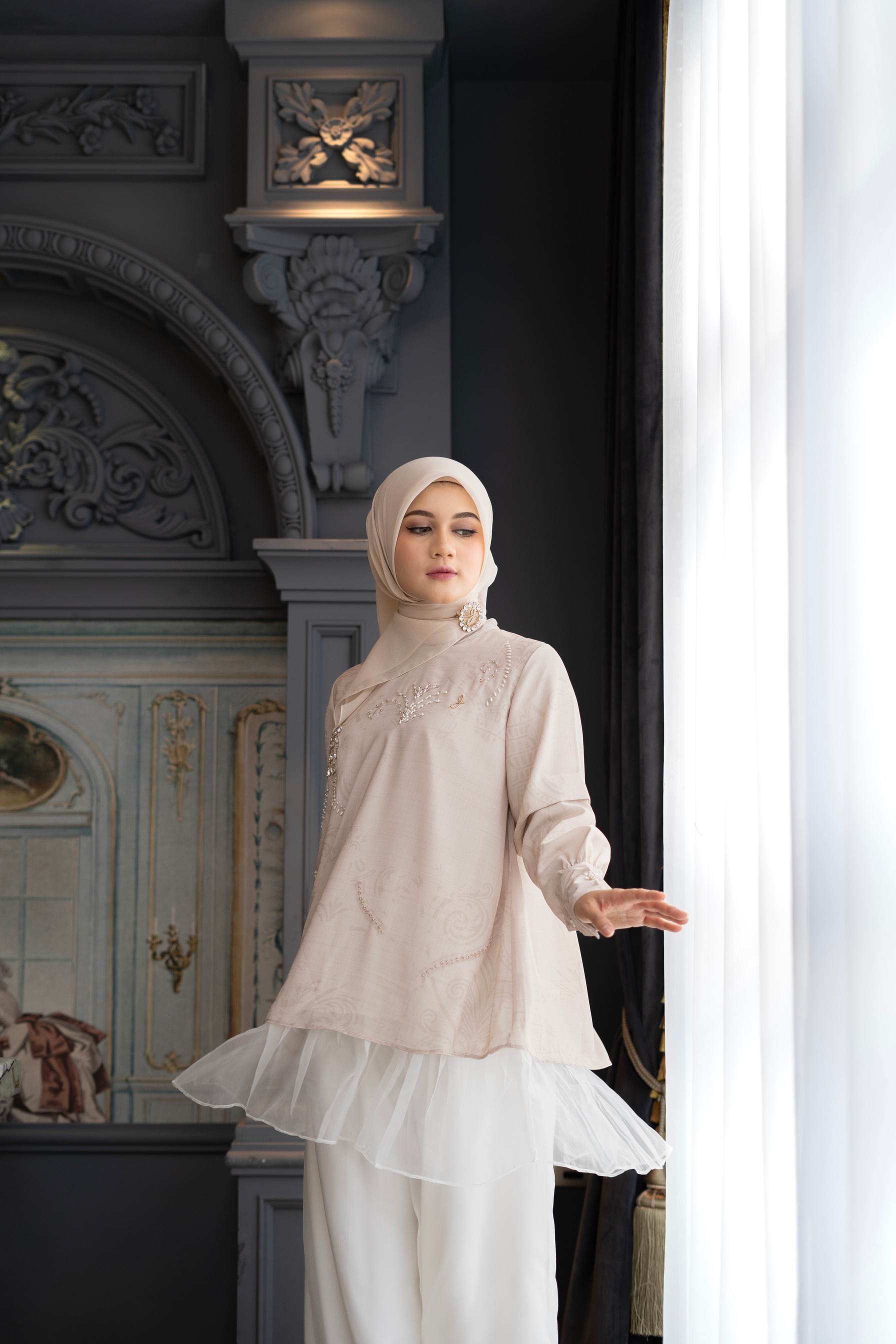 Fatimah Blouse  Cream