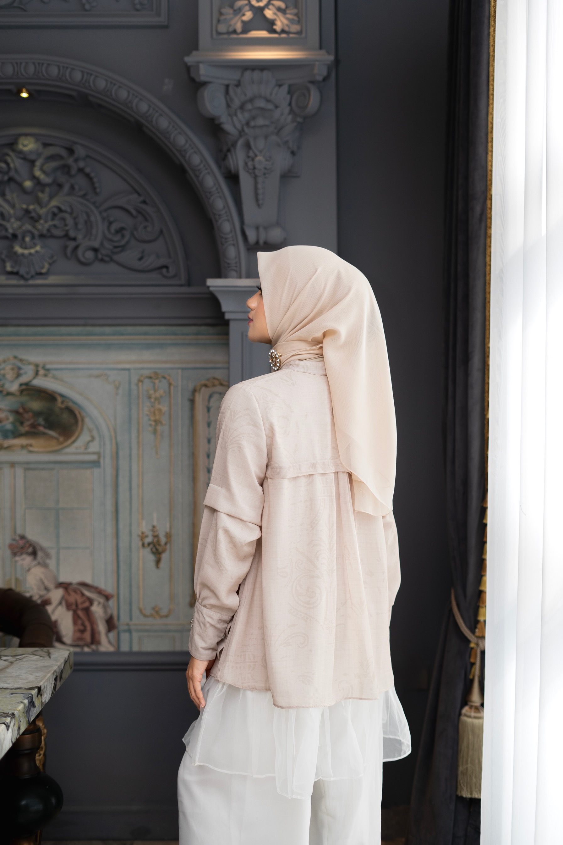 Fatimah Blouse  Cream