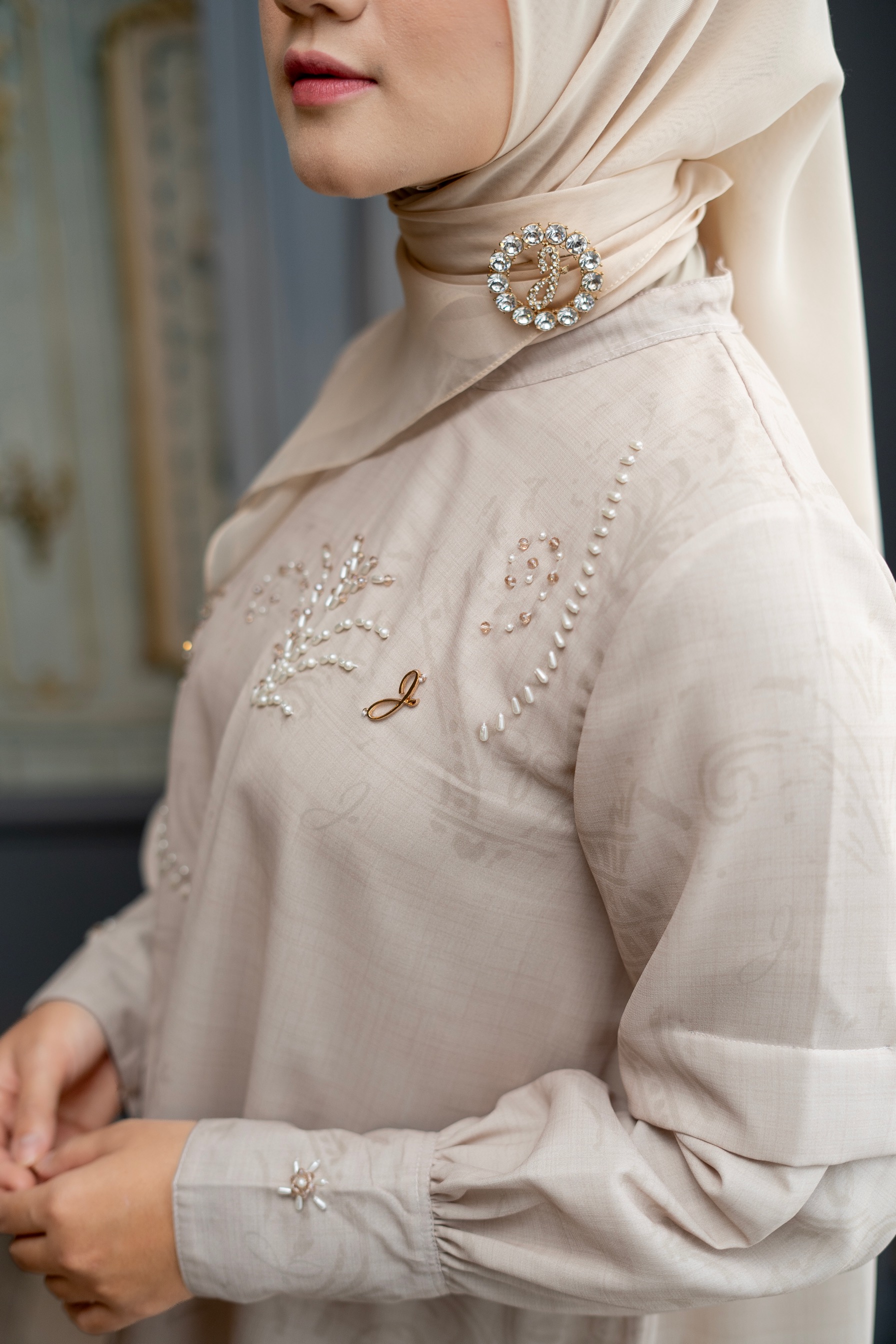 Fatimah Blouse  Cream