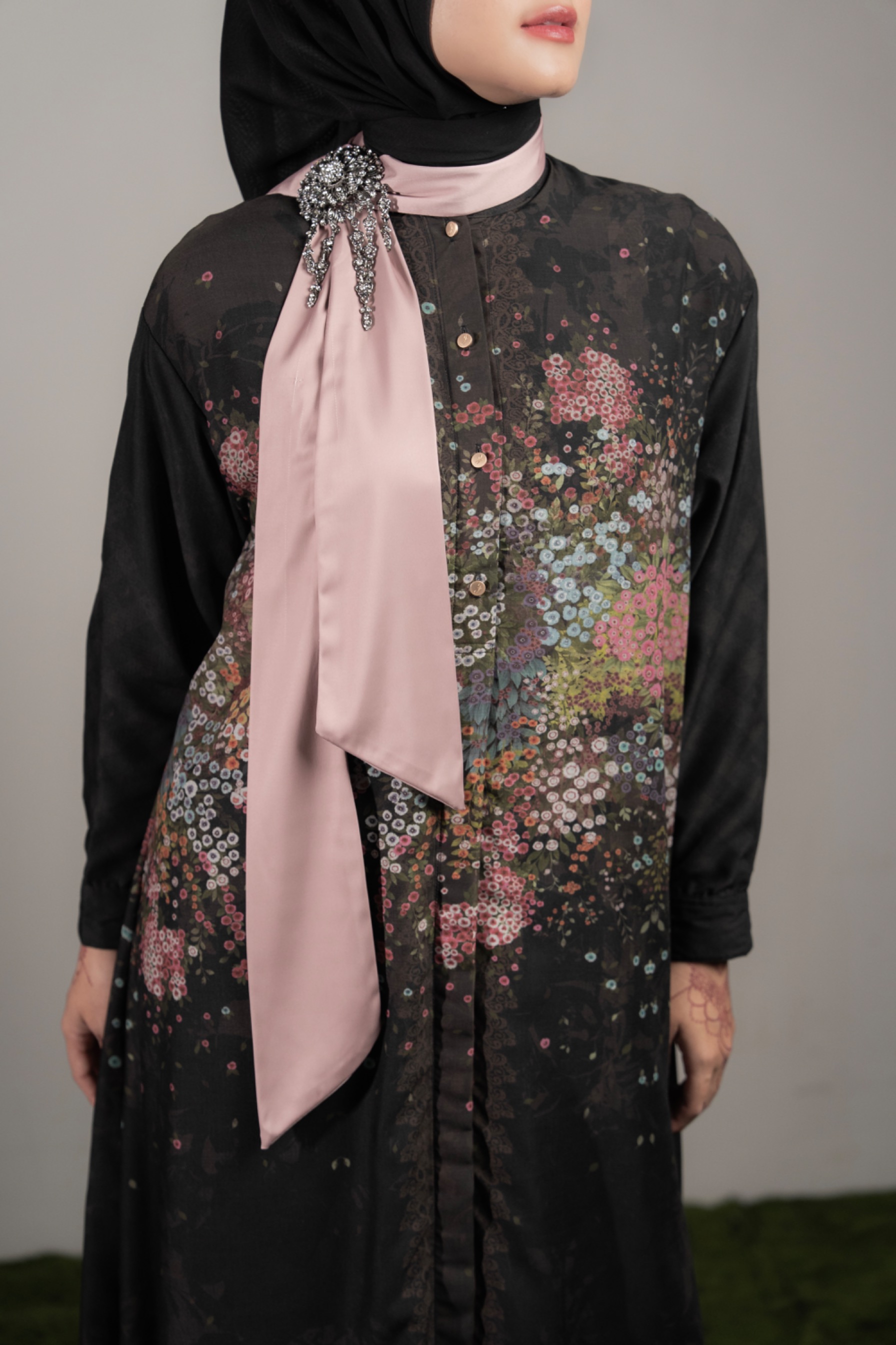 Alyssa Dress Charcoal
