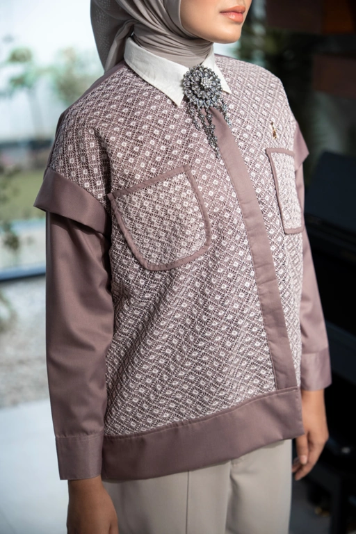 Image of Baseera Top Taupe 