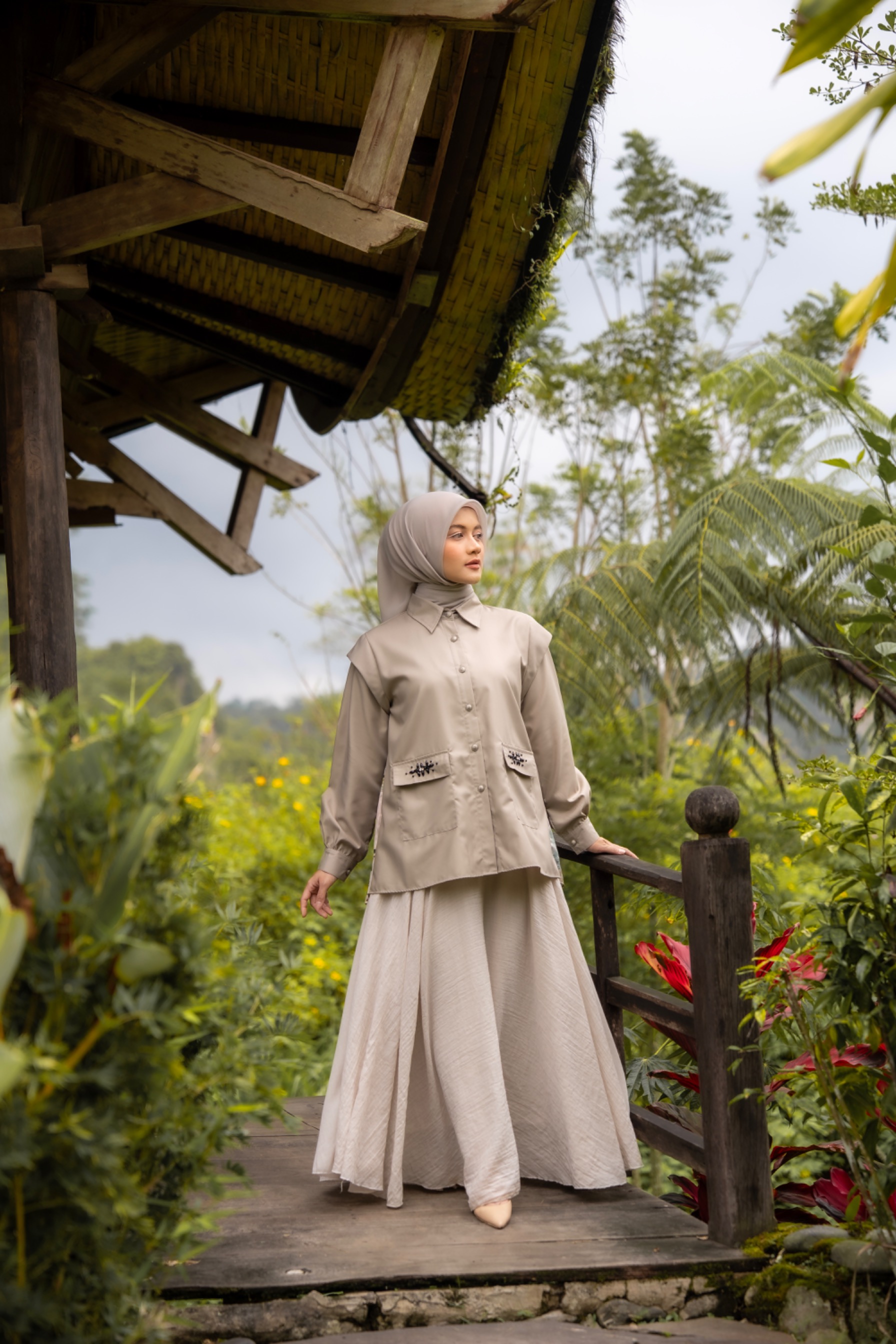 Shiranami Top Brown 