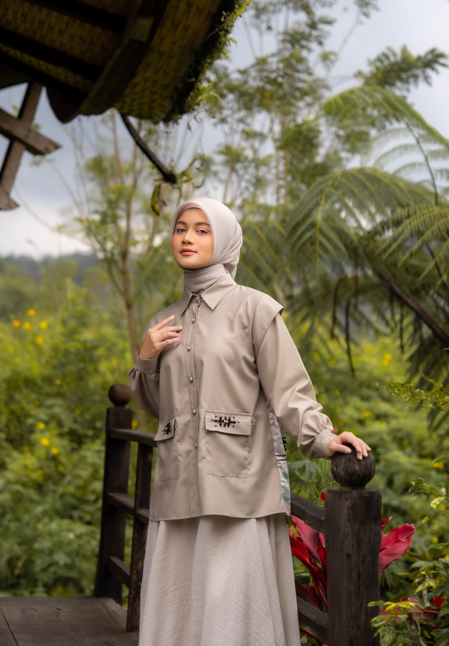 Shiranami Top Brown 