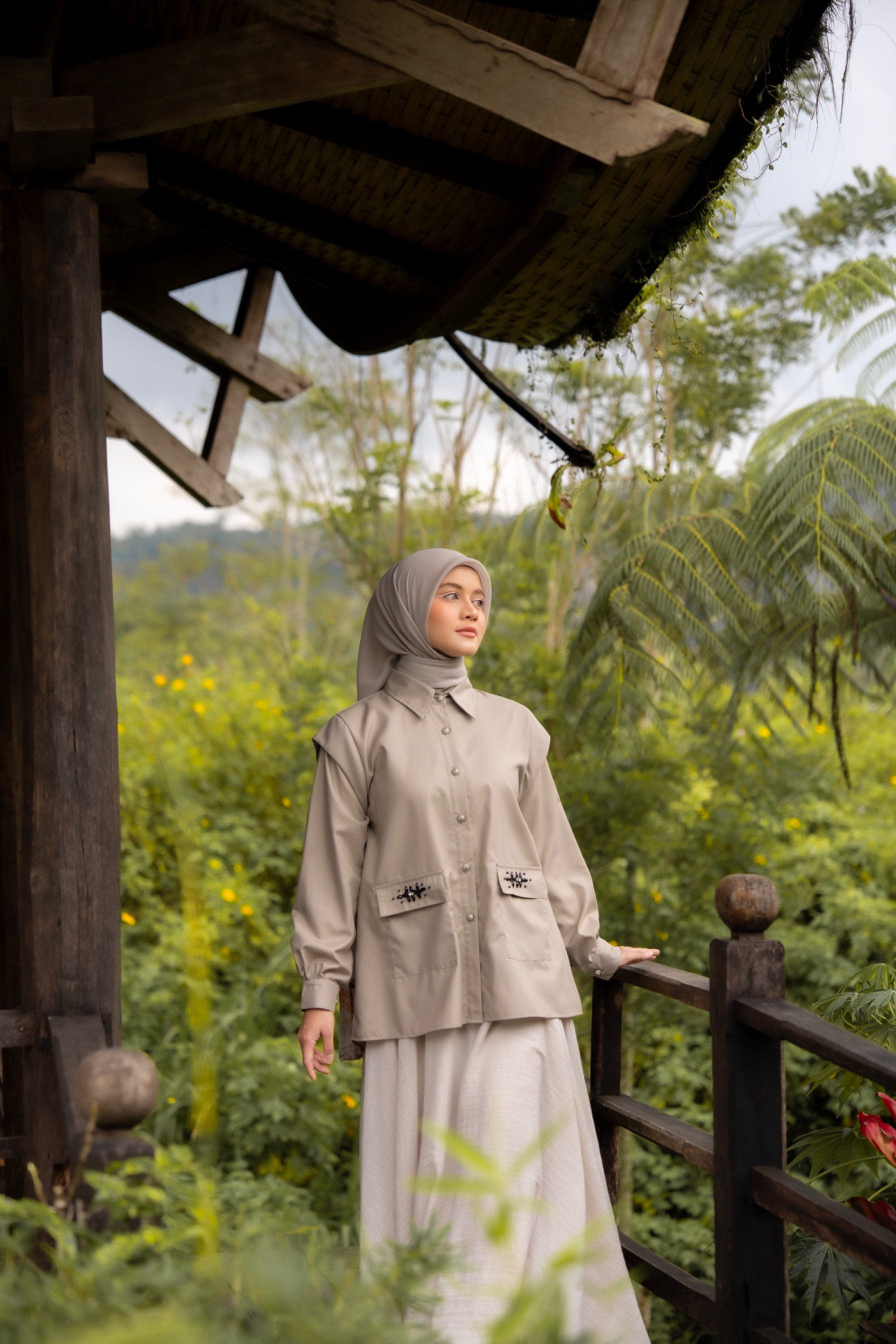 Shiranami Top Brown 