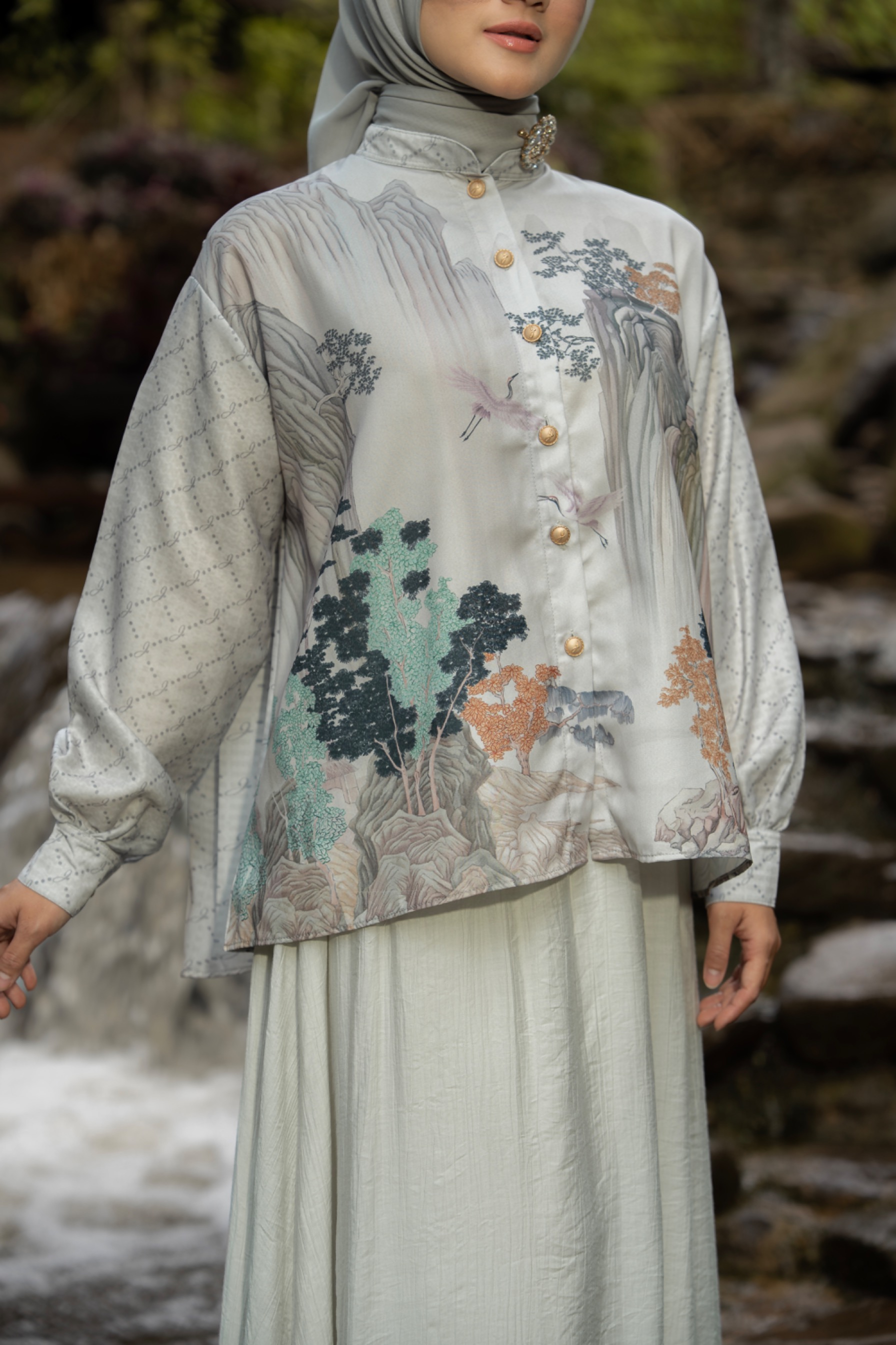Shiranami Top Ivory