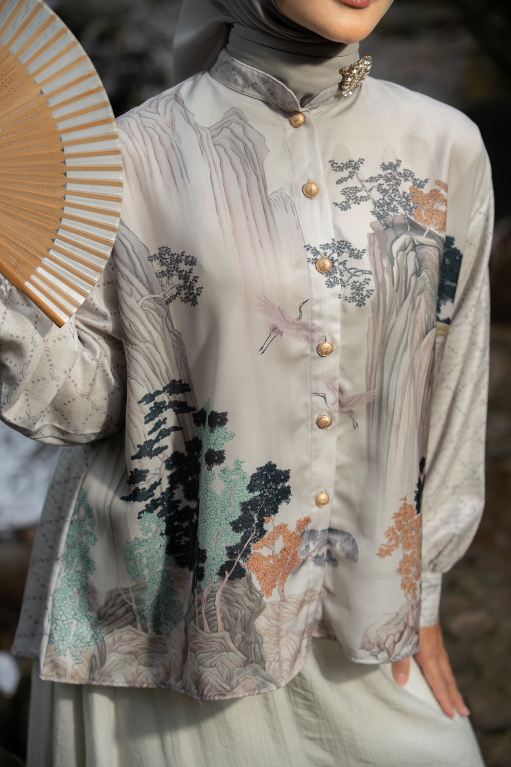 Shiranami Top Ivory