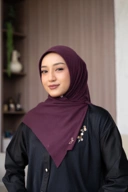 Bergo voal maroon