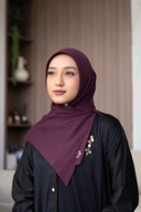 Bergo voal maroon