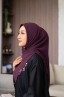 Bergo voal maroon