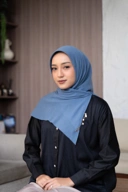 Bergo voal denim