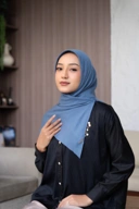 Bergo voal denim
