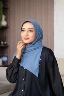 Bergo voal denim