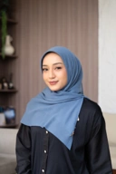 Bergo voal denim