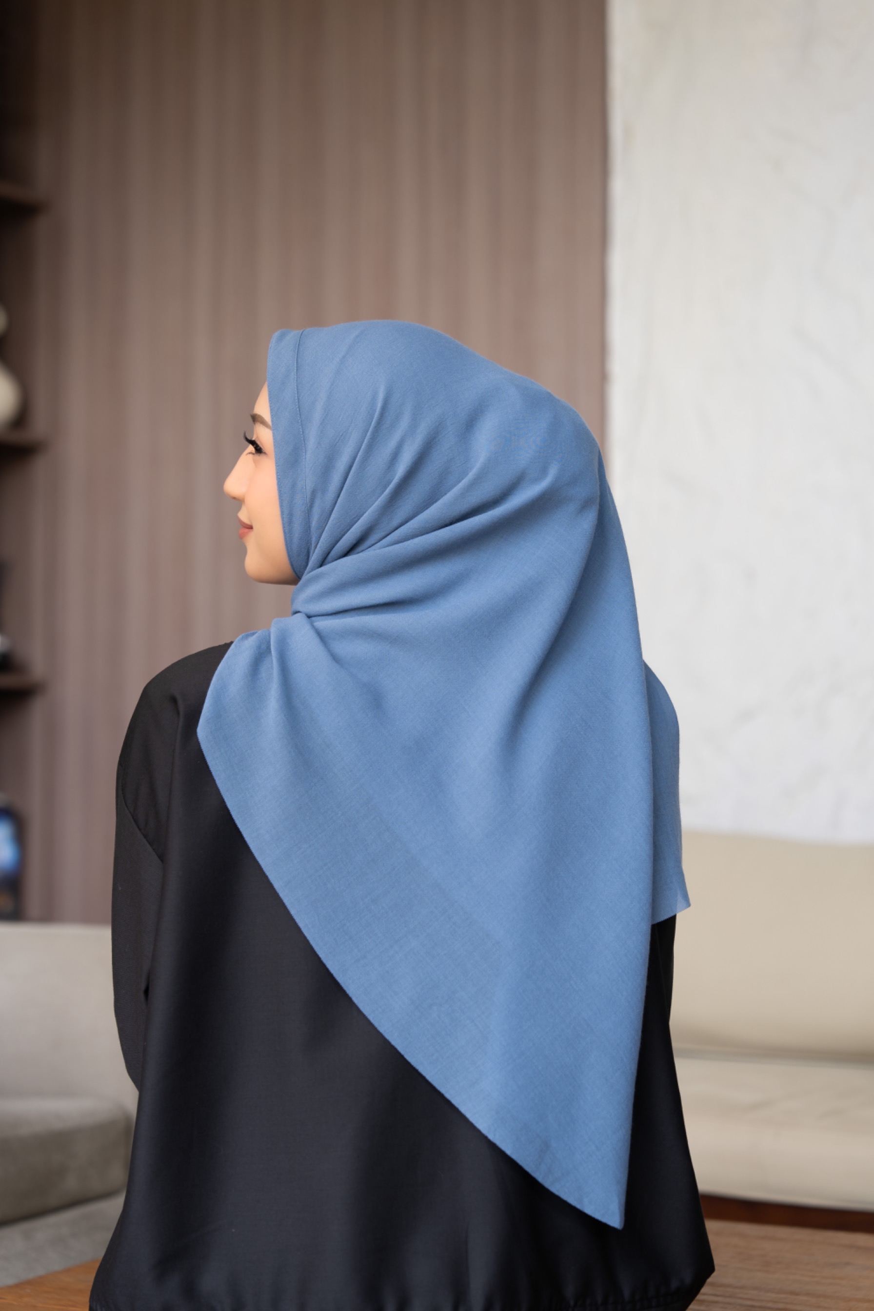 Bergo voal denim