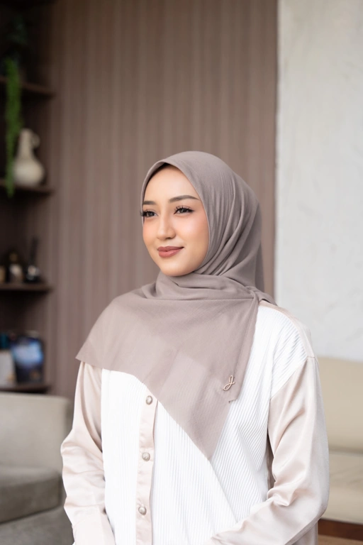 Image of Instant voal taupe 