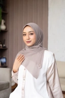 Bergo voal taupe