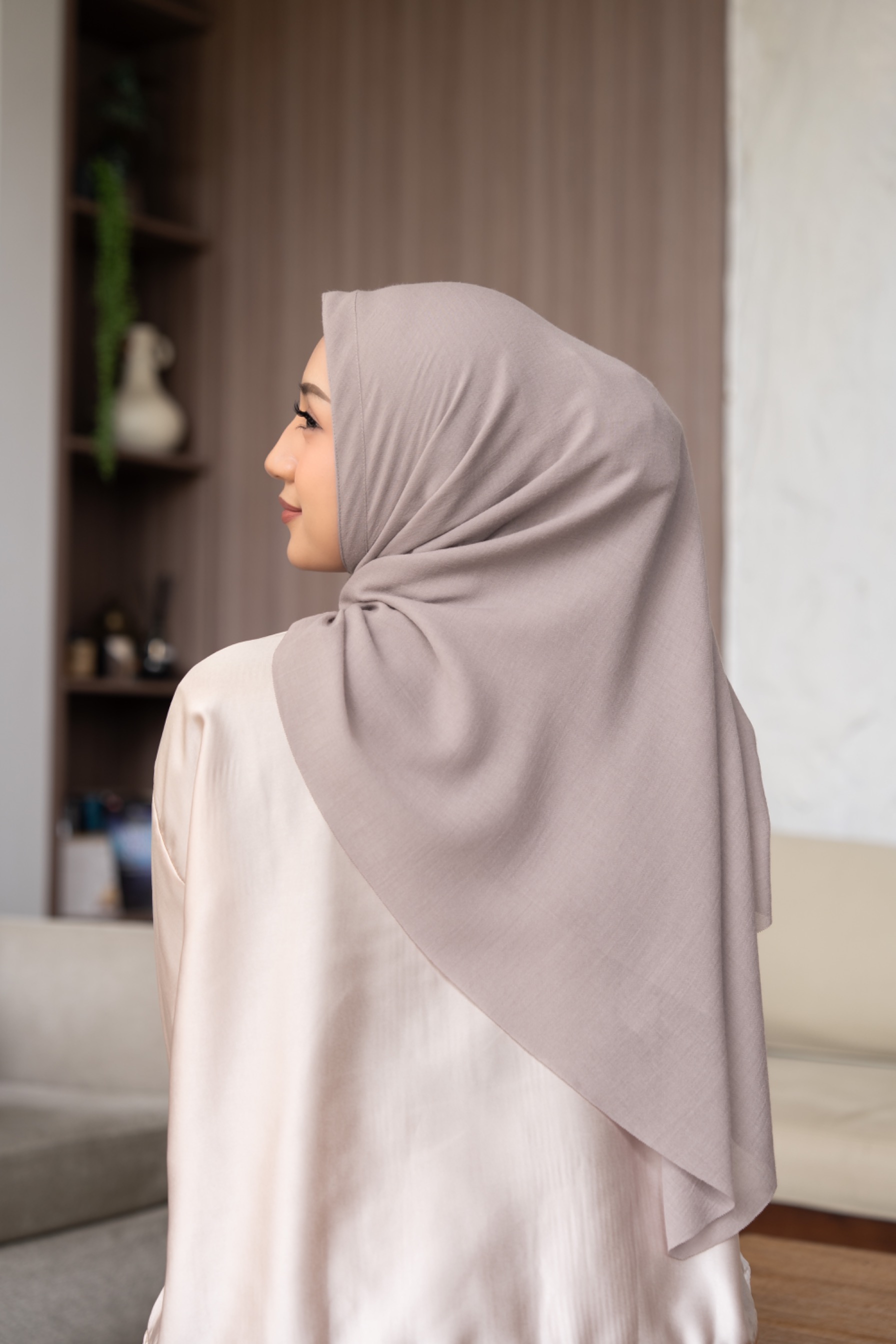 Bergo voal taupe 