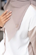 Bergo voal taupe