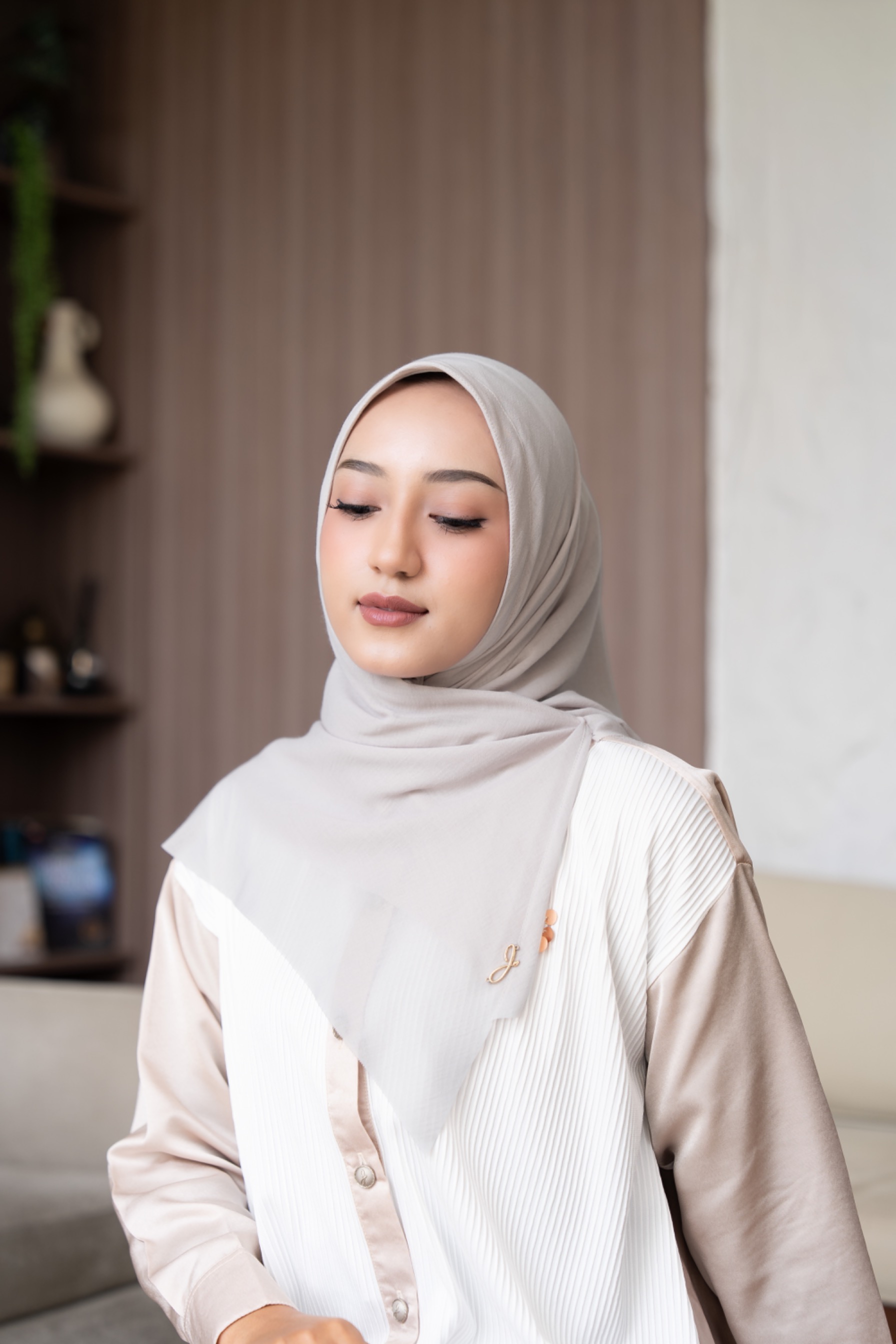 Bergo voal ivory 