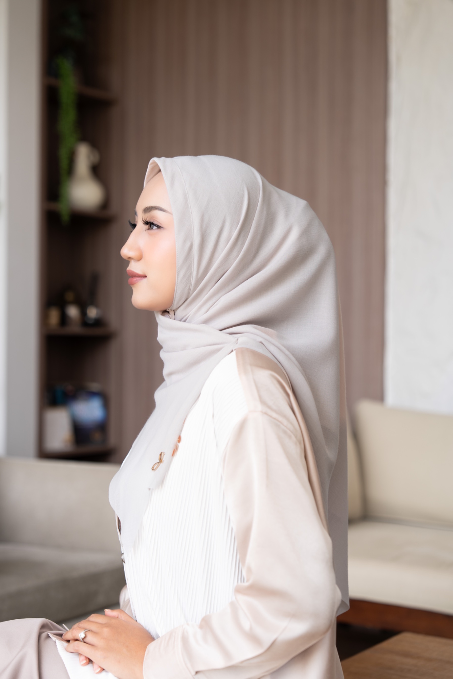 Bergo voal ivory 