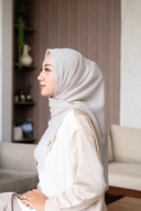 Bergo voal ivory
