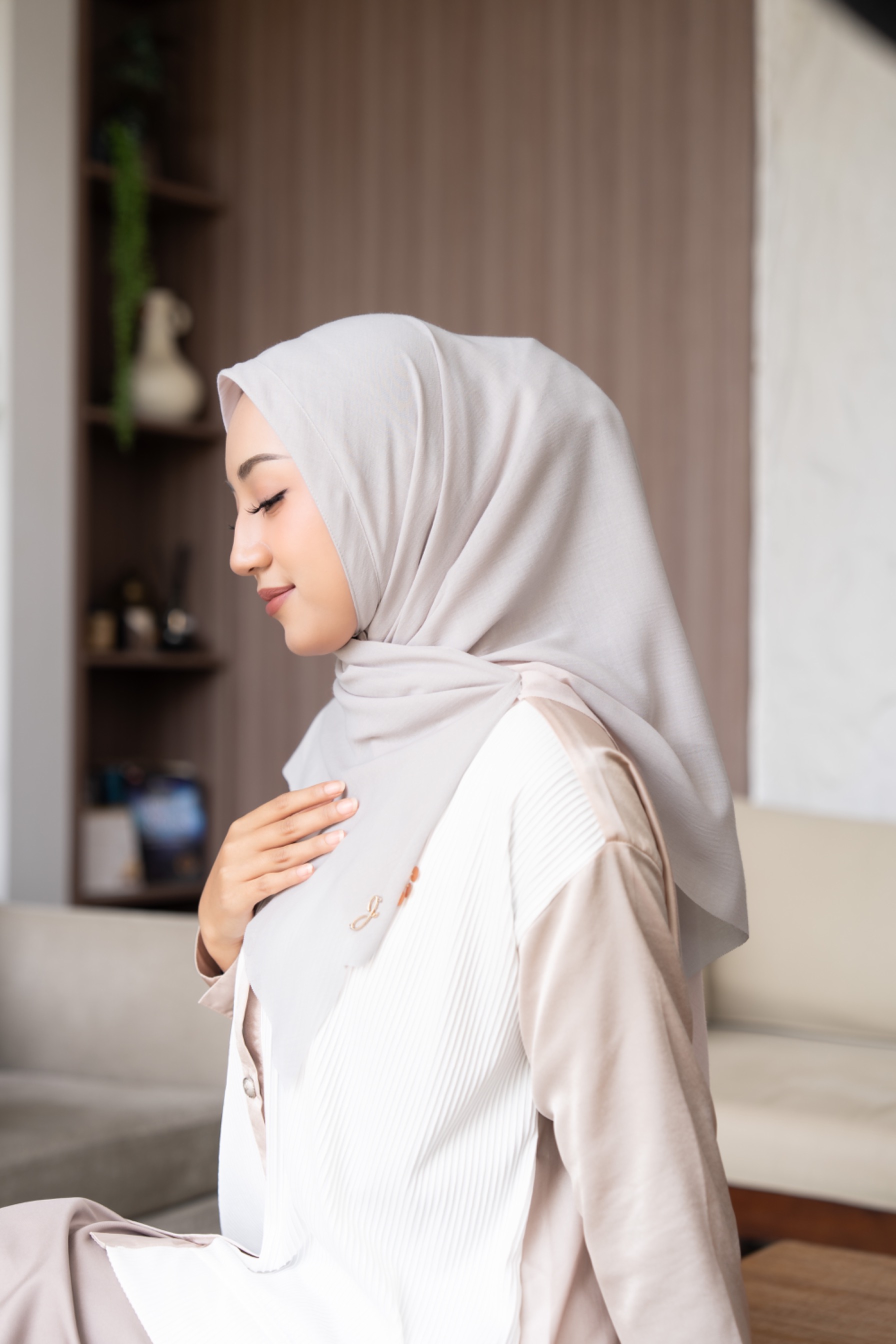 Bergo voal ivory 