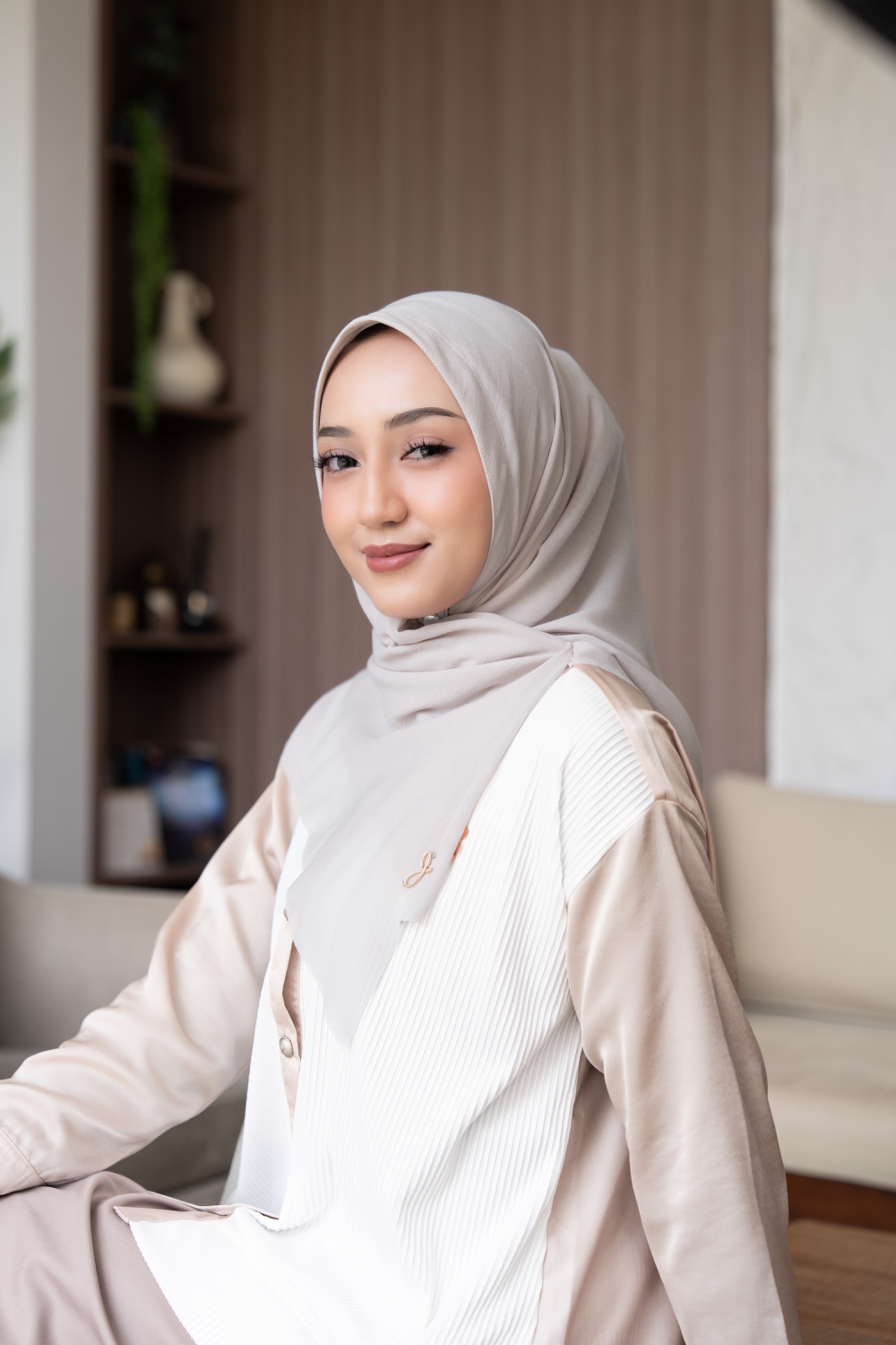 Bergo voal ivory 