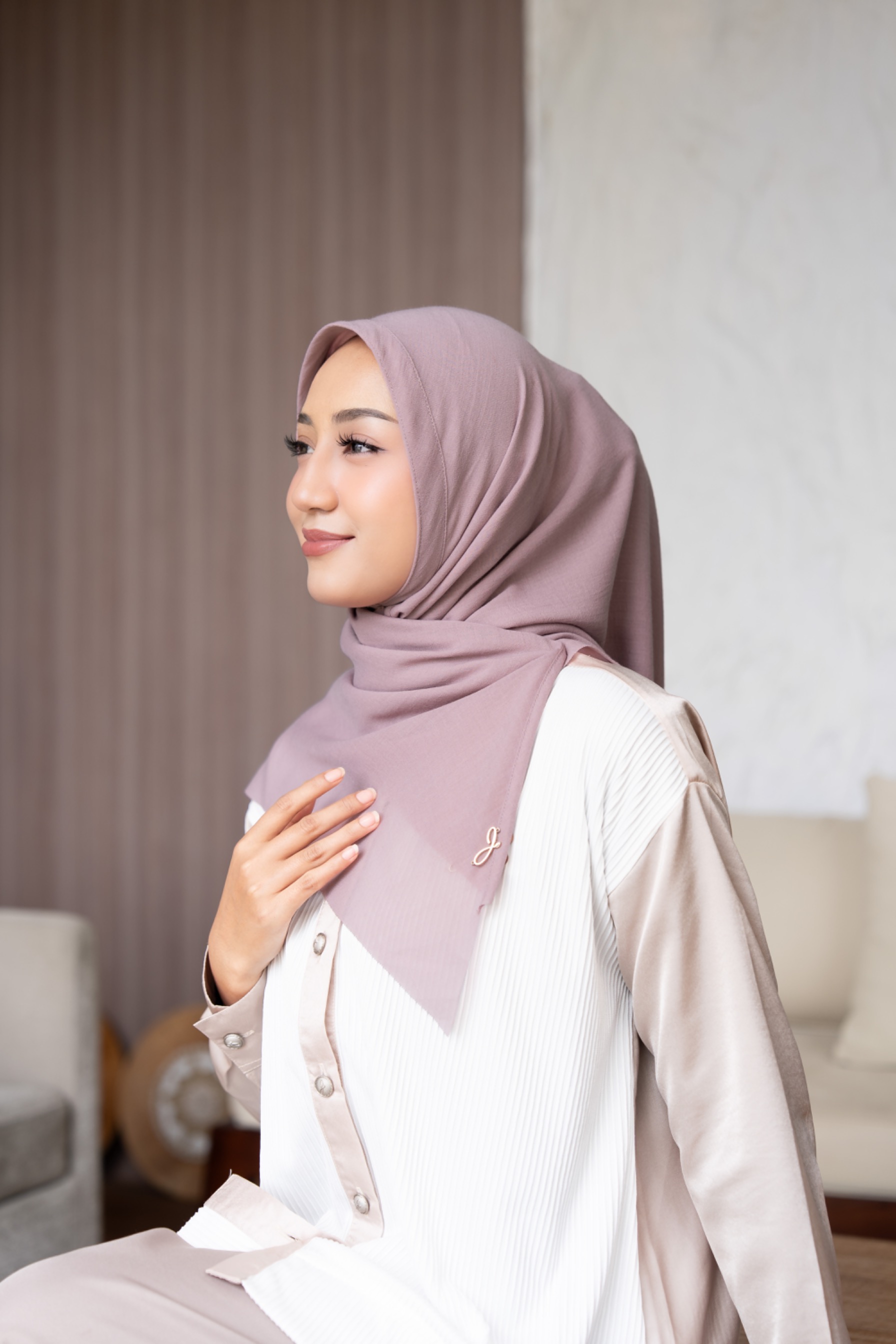 Bergo voal dusty 