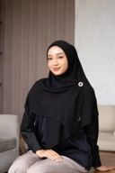 Bergo voal syar'i black