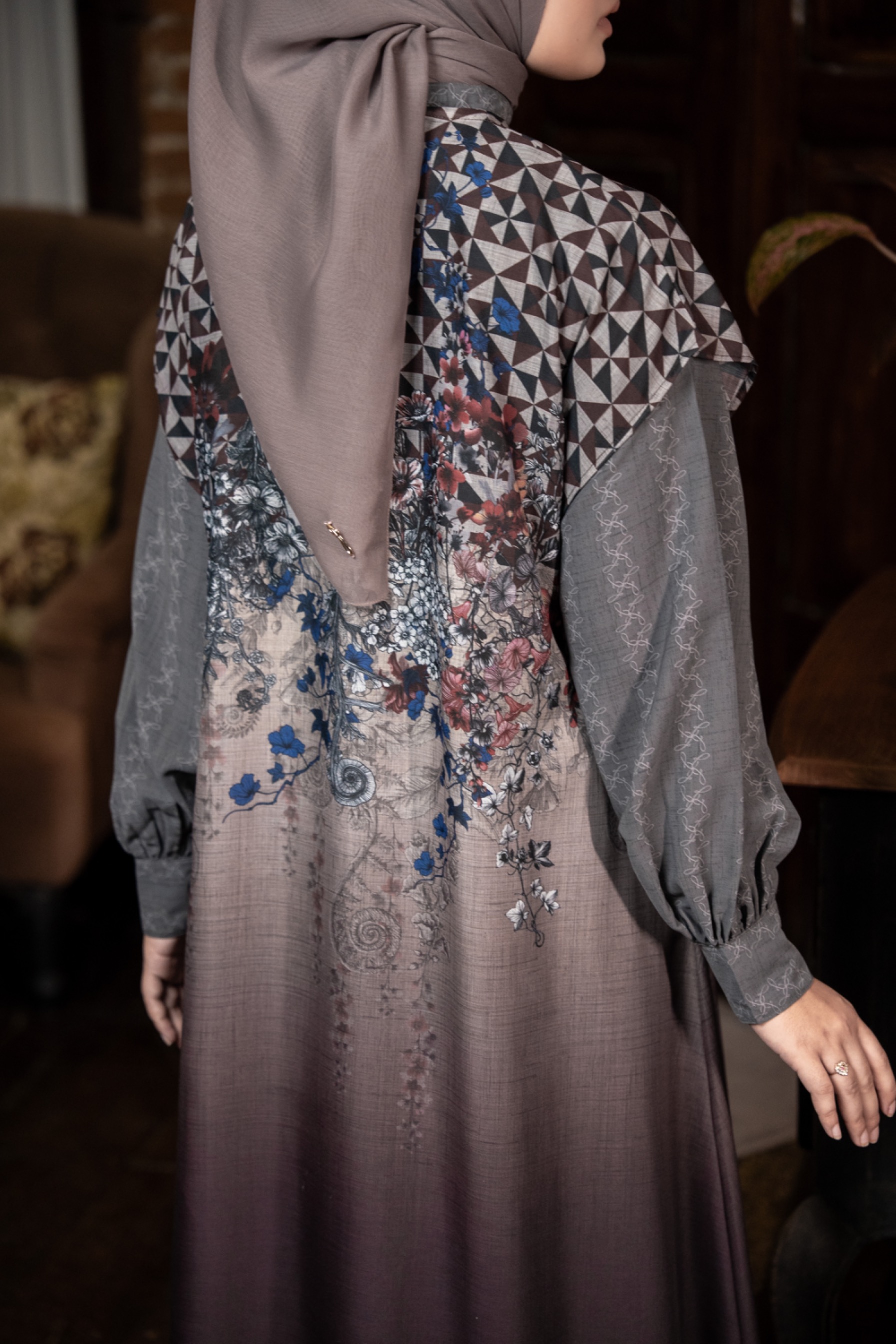 Siera dress maroon 
