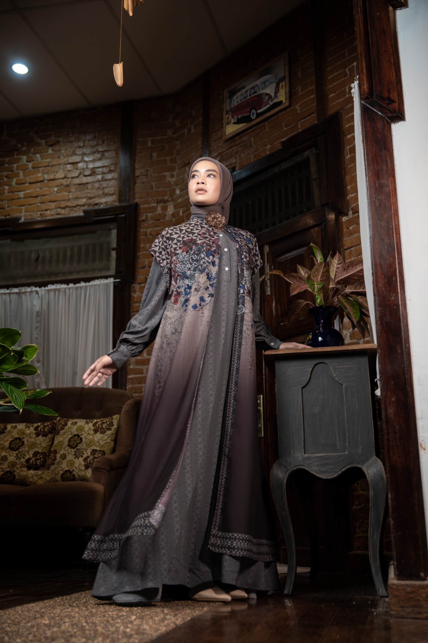 Siera dress maroon 