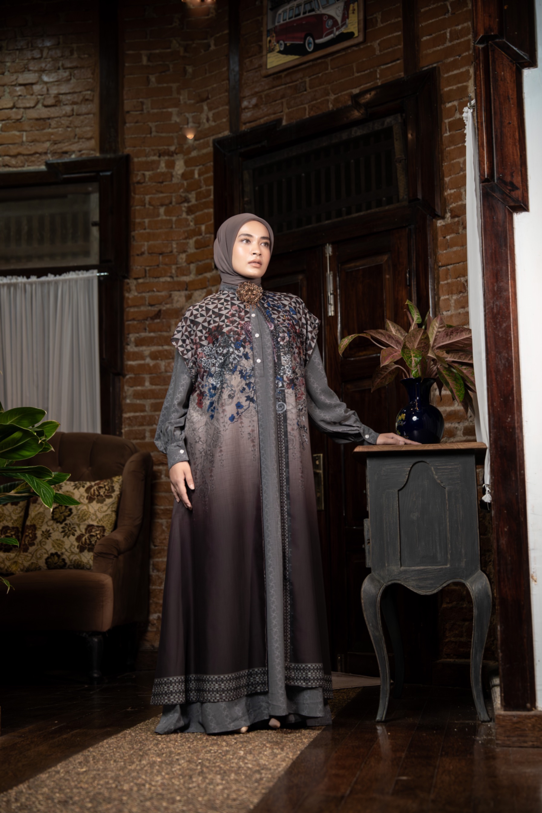 Siera dress maroon 