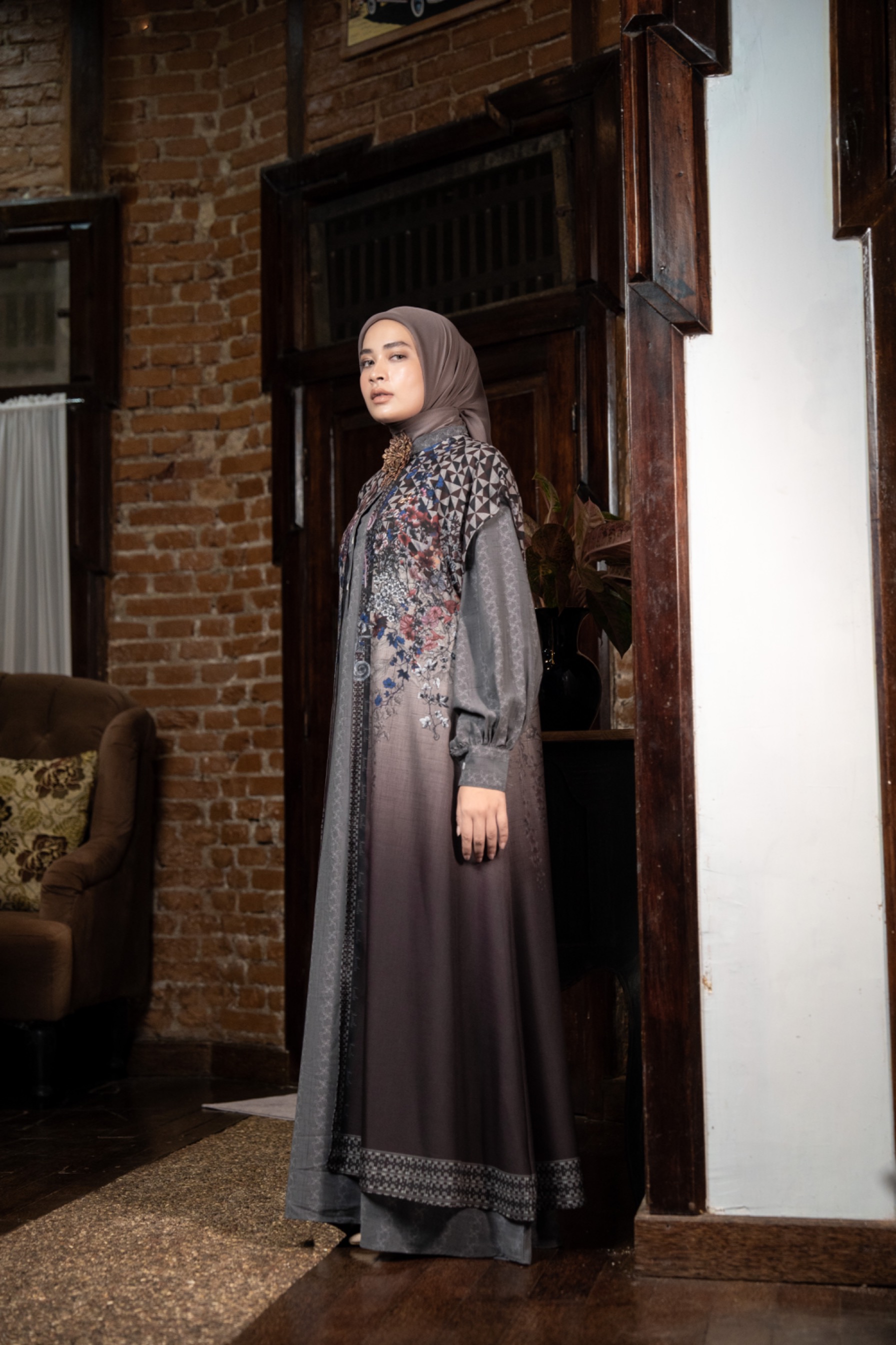 Siera dress maroon 