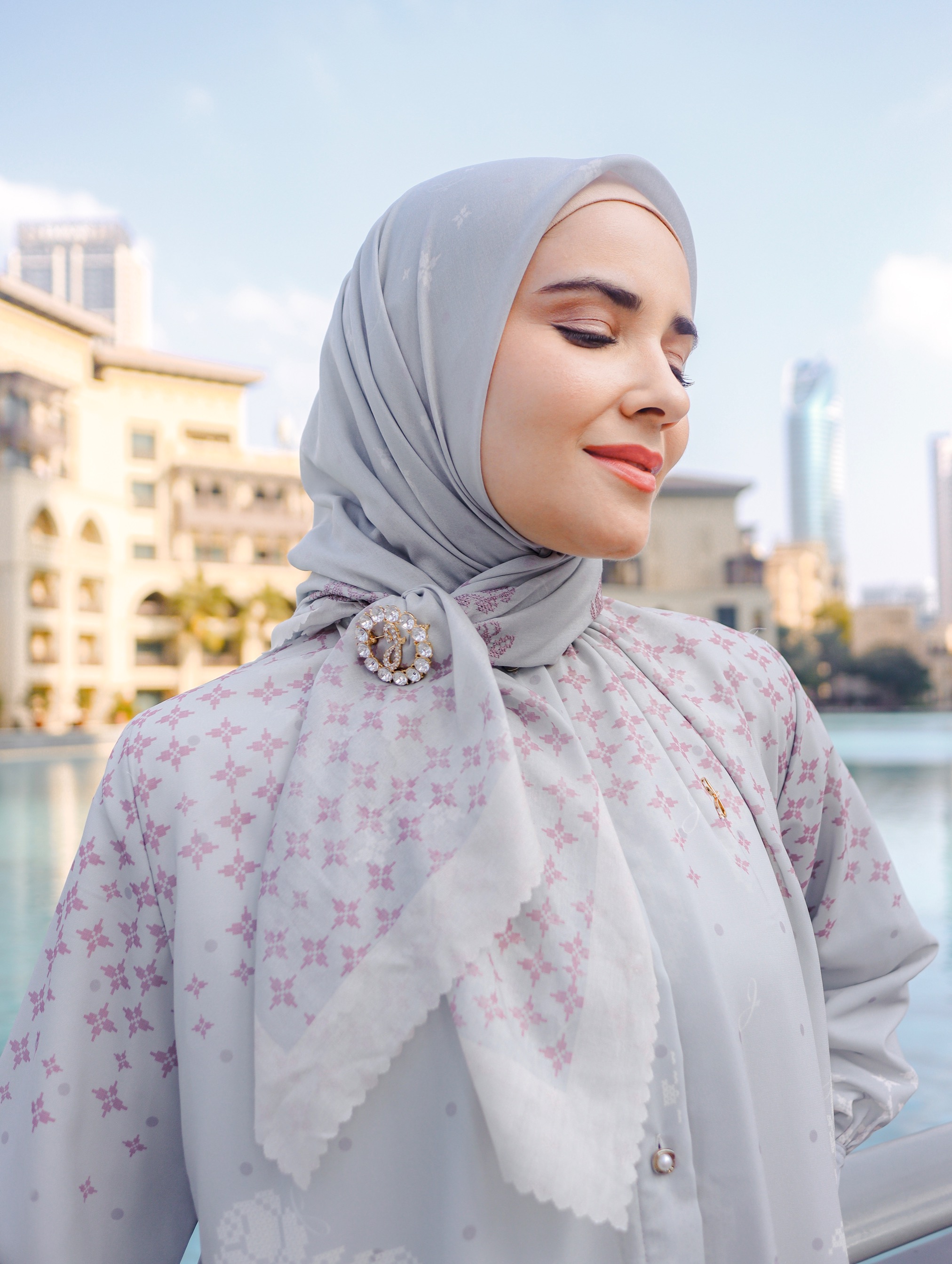 Linggam Voal Silver (Hijab)