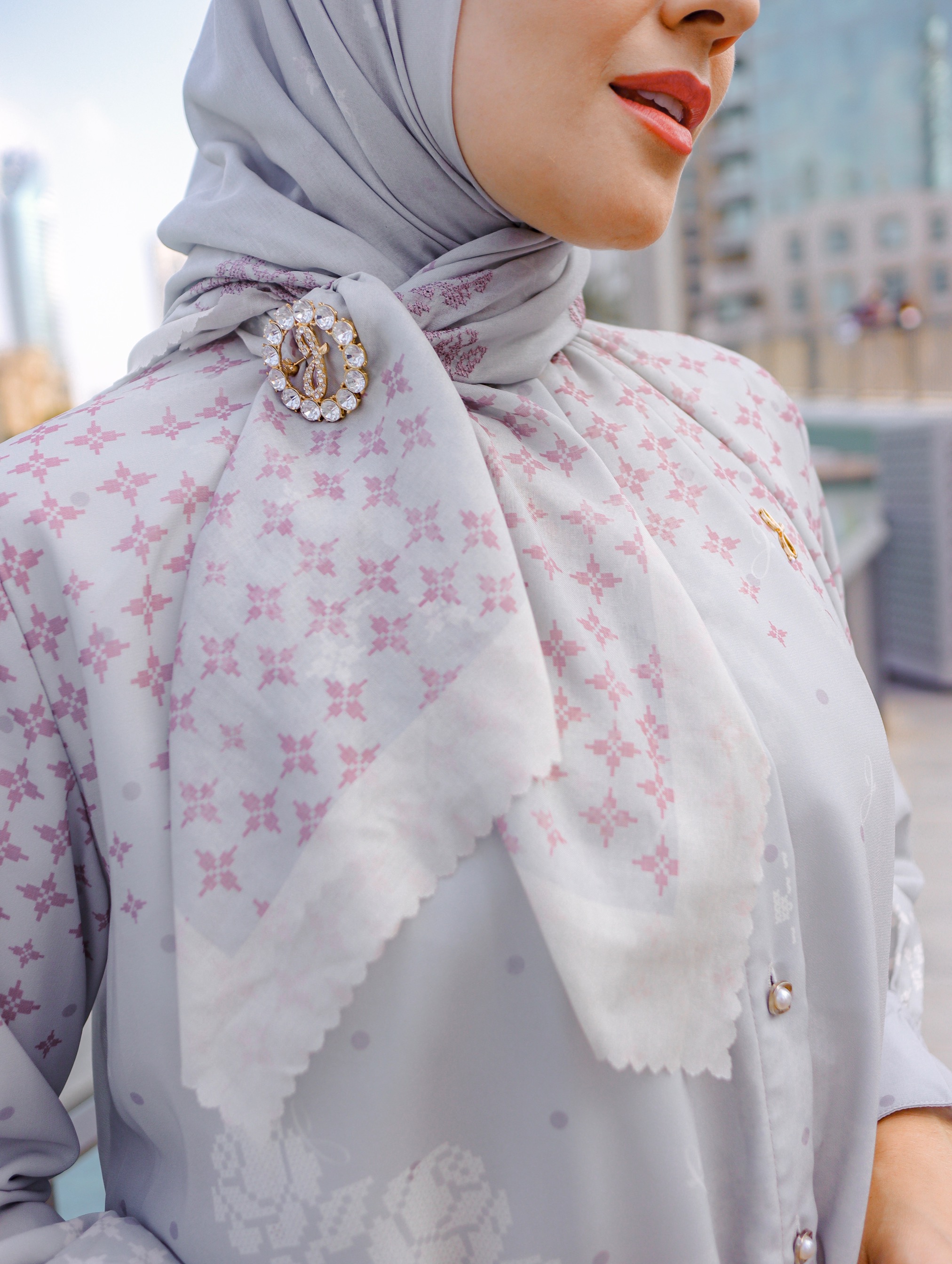 Linggam Voal Silver (Hijab)