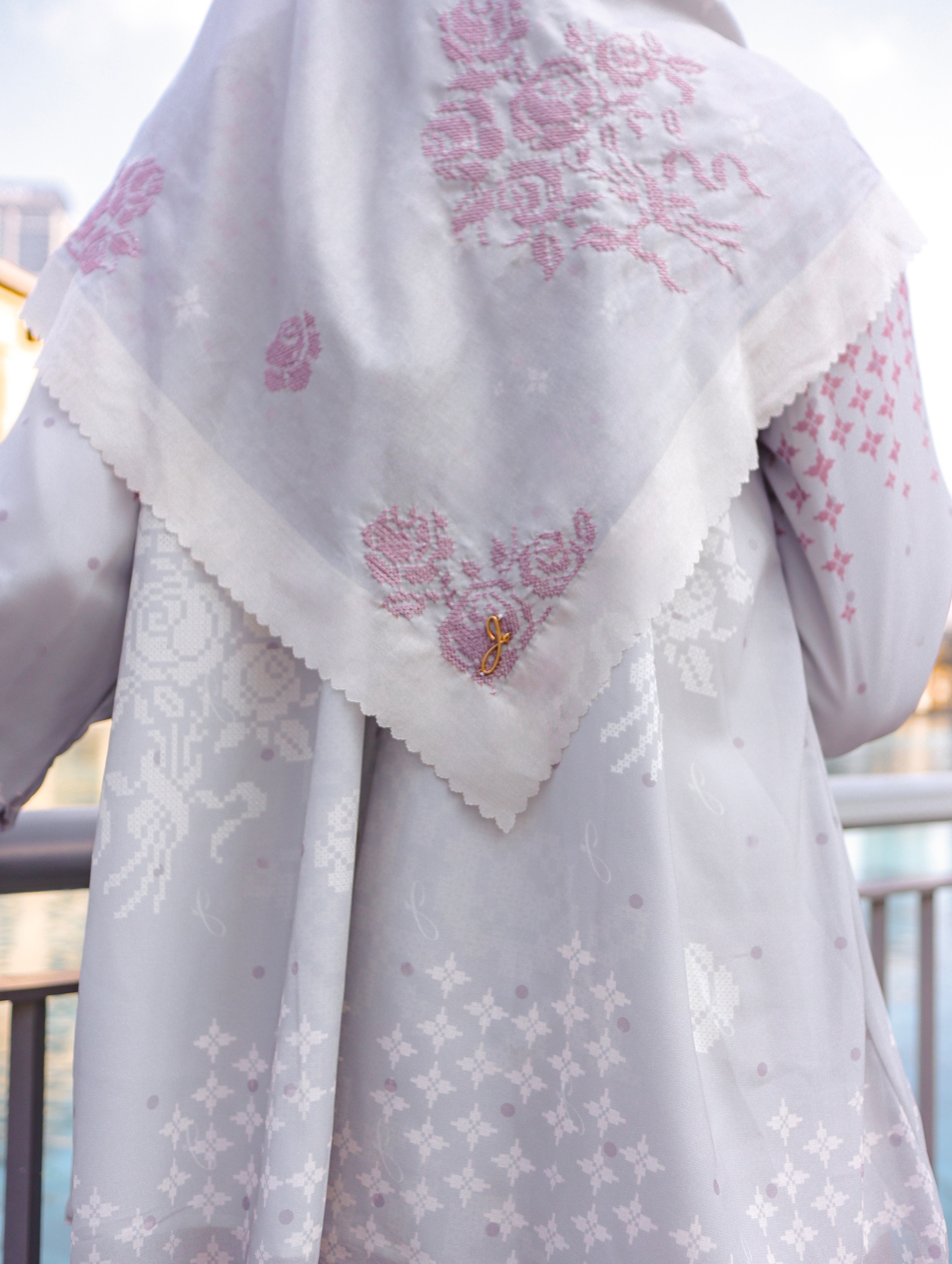 Linggam Voal Silver (Hijab)
