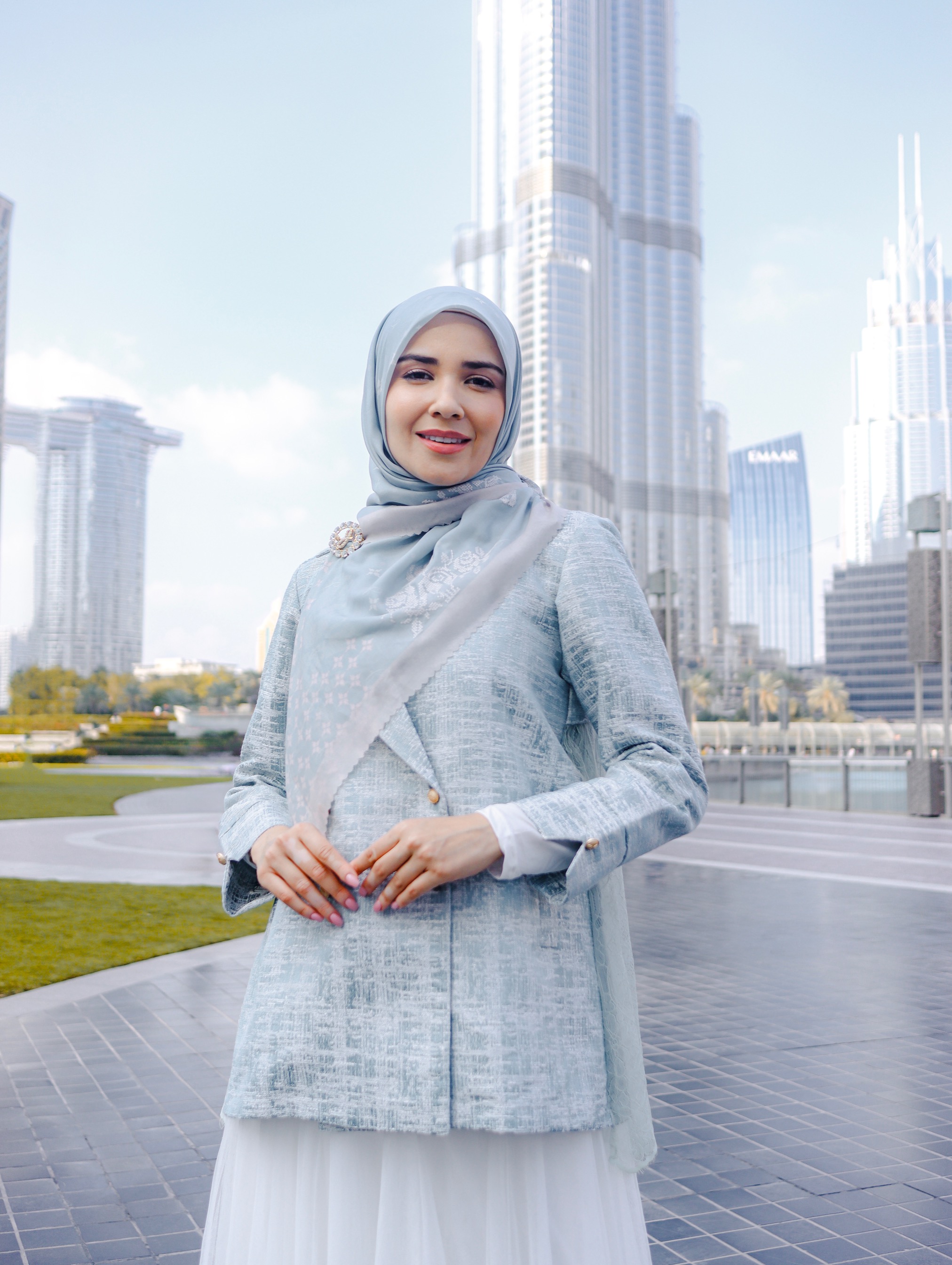 Linggam Voal Blue (HIjab)
