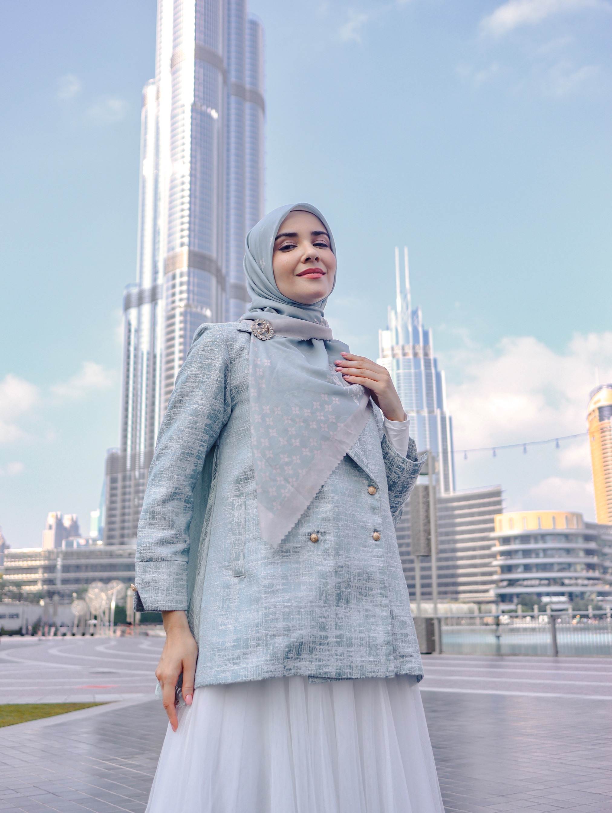 Linggam Voal Blue (HIjab)