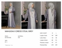 Mahligai II Dress Steal Grey