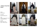 Jamila Pleated Skirt White