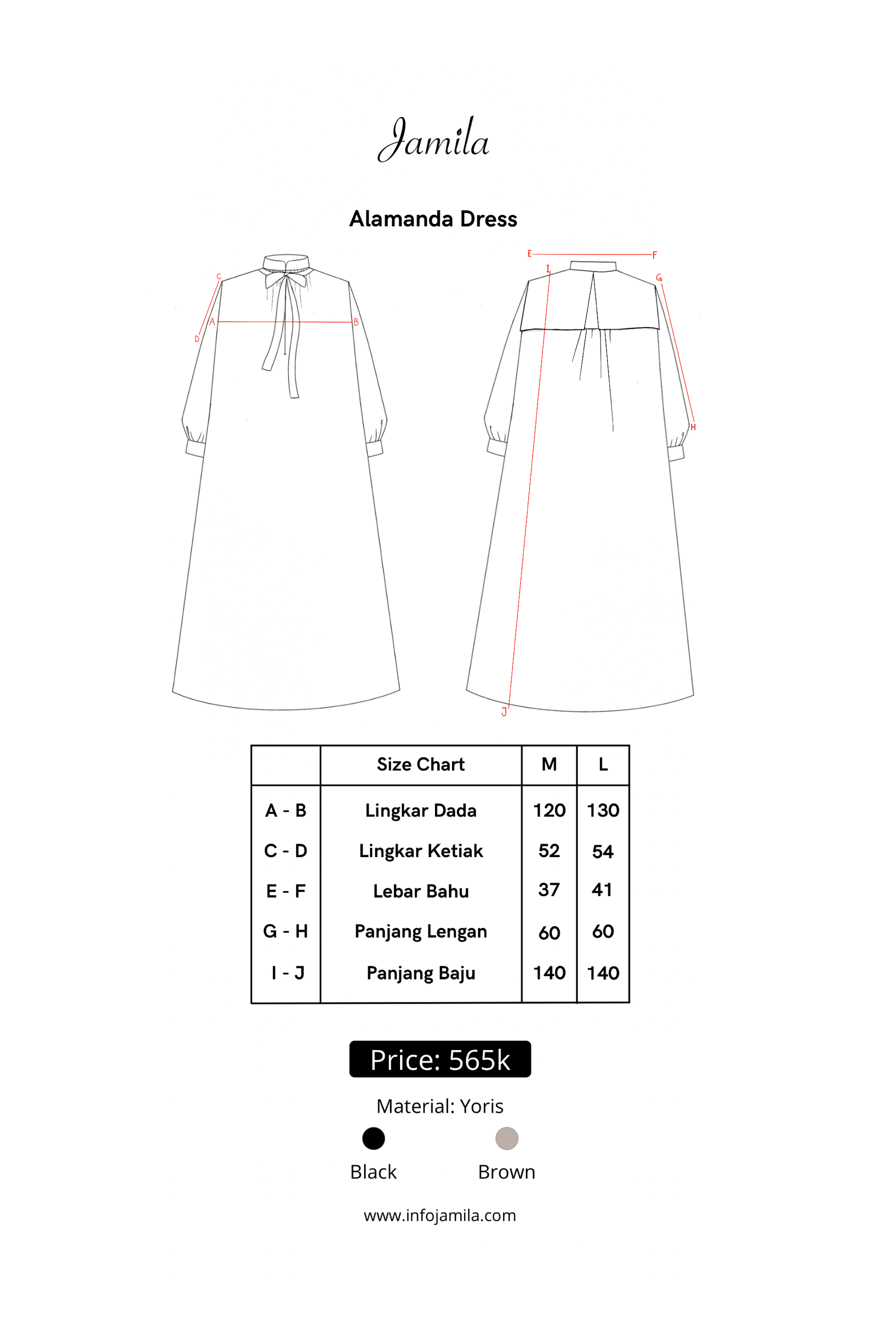 Alamanda Dress Brown